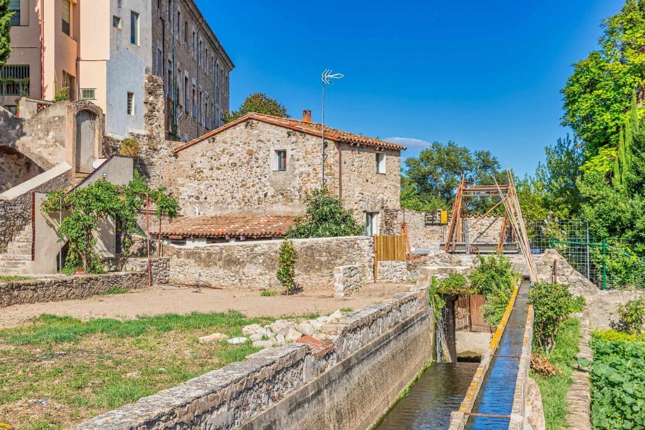 El Molino De Besalu Casa Con Jardin Villa Eksteriør billede